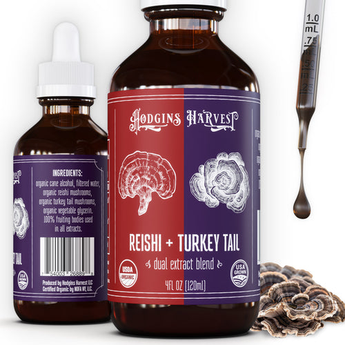 Hodgins Harvest Reishi + Turkey Tail Dual Extract Tincture