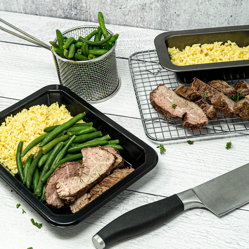 ICON Meals Beef Medallions, Saffron Rice & Green Beans - BOX