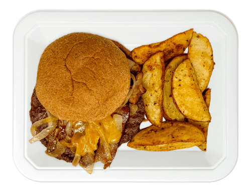 ICON Meals Bistro Burger w/ Roasted Potatoes