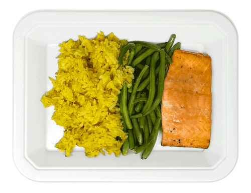 ICON Meals Salmon, Saffron Rice & Green Beans