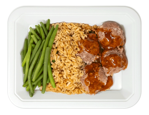 ICON Meals Turkey Meatballs, Spanish Style Rice & Green Beans