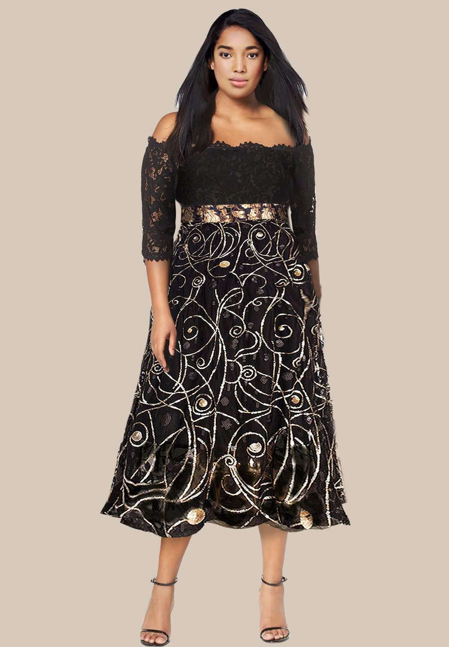IGIGI Beatrix Plus Size Cocktail Dress (Made To Order)