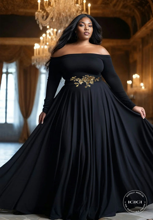 IGIGI Berenice Evening Gown in Black