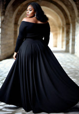 IGIGI Berenice Evening Gown in Black, view 2