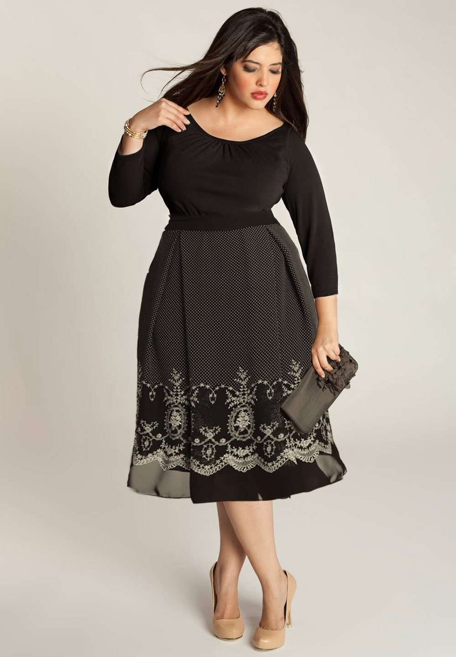 IGIGI Braylee Plus Size Dress In Black (Made To Order)