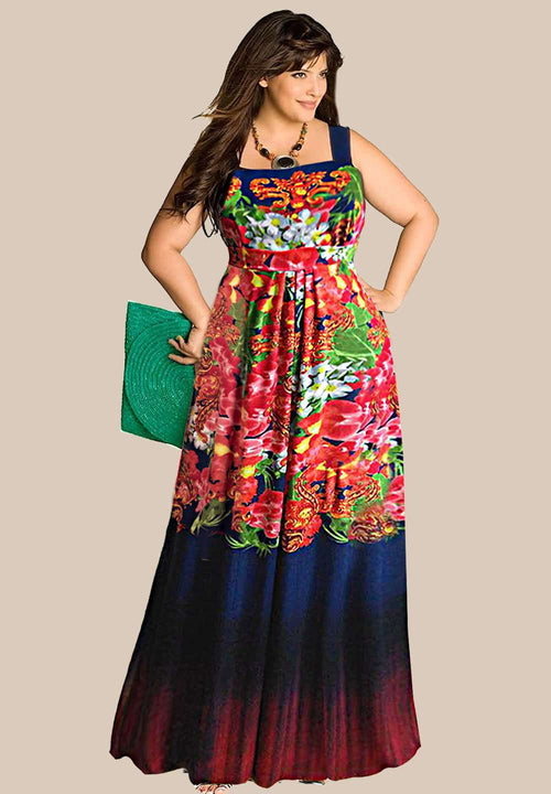 IGIGI Alina Plus Size Floral Gown (Made To Order)