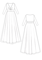 IGIGI Charlotte Gown in Black and Gold, view 3