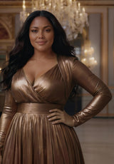IGIGI Cleopatra Gown In Copper, view 3
