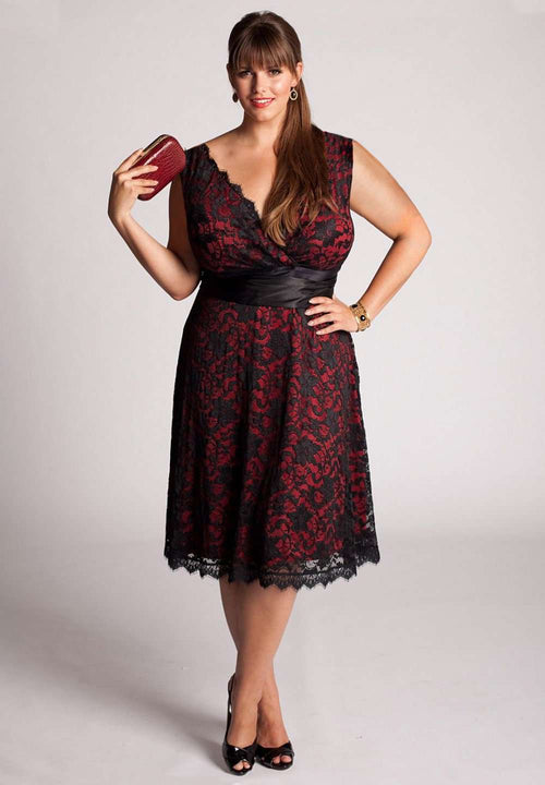 IGIGI Leigh Plus Size Red Lace (Made To Order)