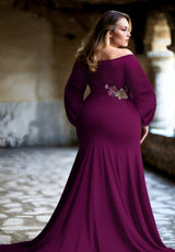 IGIGI Antoinette Plus Size Gown In Orchid, view 2