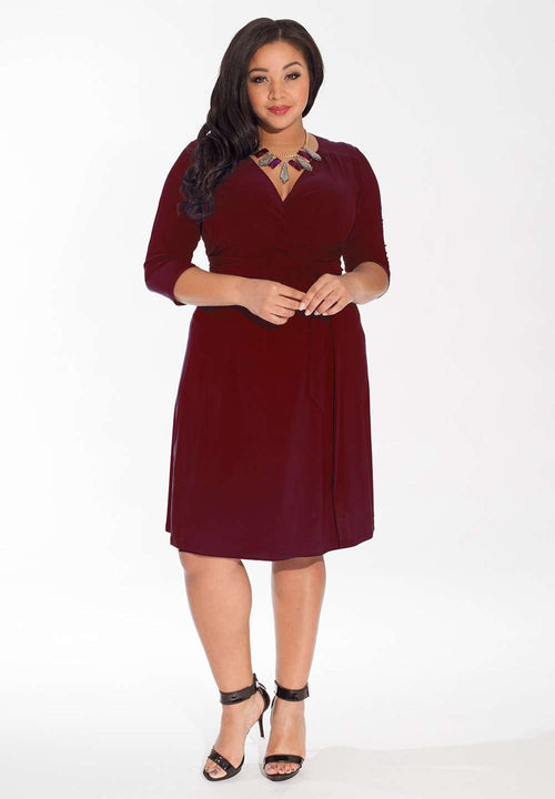 IGIGI Dominique Dress in Bordeaux (Made To Order)