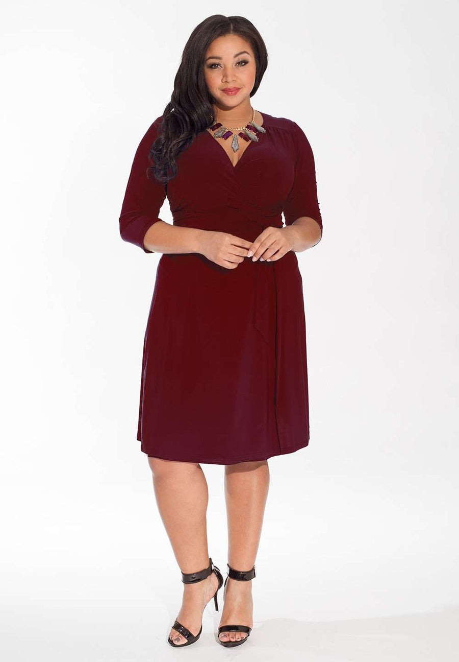 IGIGI Dominique Dress in Bordeaux (Made To Order)