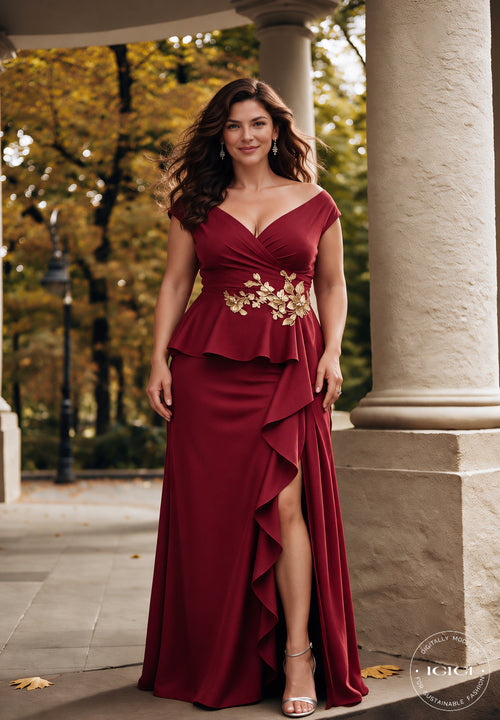 IGIGI Elowen Gown in Bordeaux
