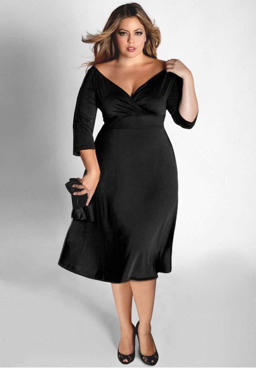 IGIGI Francesca Dress in Black (Made To Order)