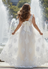 IGIGI Frederika Plus Size Lace Wedding Gown In Ivory, view 2