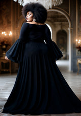 IGIGI Idia Evening Gown In Black, view 2