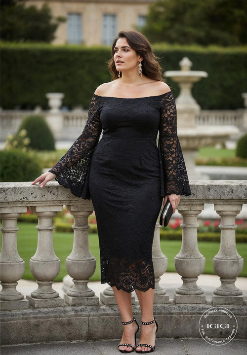 IGIGI Justine Black Lace Dress