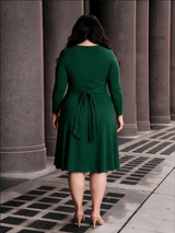 IGIGI Livia Dress in Emerald Green, view 2