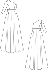 IGIGI Marcella One-shoulder Lace Gown, view 3