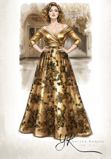 IGIGI Marie Antoinette Gold Gown, view 4