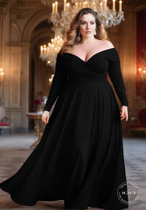 IGIGI Marie Gown Black
