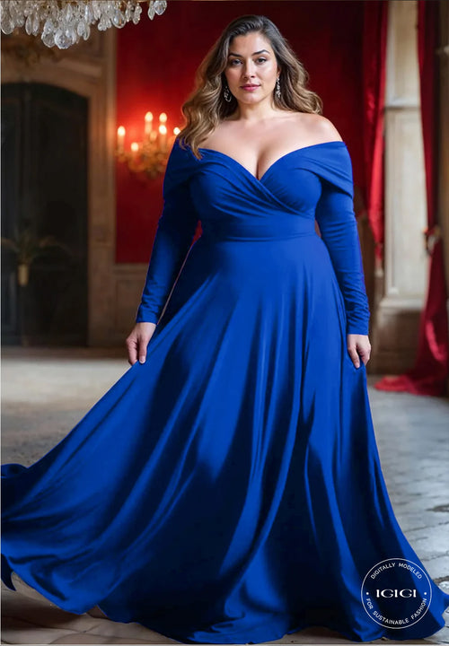 IGIGI Marie Gown in Royal Blue