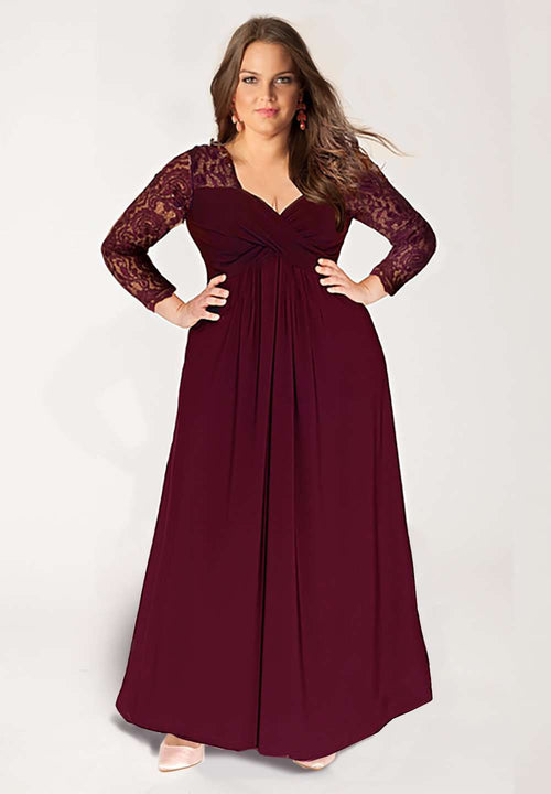 IGIGI Monica Gown in Bordeaux (Made To Order)