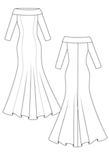 IGIGI Nefertiti Plus Size Gown In Royal Blue, view 3