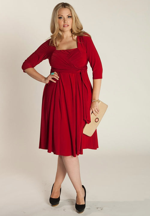 IGIGI Nellie Wrap Dress In Scarlet (Made To Order)