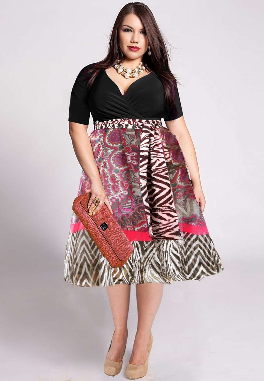 IGIGI Adelle Plus Size Dress in Black (Made To Order)