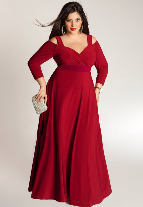 IGIGI Siren Plus Size Dress in Crimson Ruby (Made To Order)
