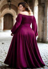 IGIGI Tomyris Plus Size Evening Dress in Orchid, view 2