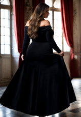 IGIGI Zenobia Plus Size Evening Dress In Black, view 2