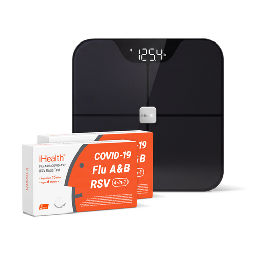 iHealth Labs 4-in-1 Family Pack (10 Tests) and Nexus Pro Smart Scale Bundle