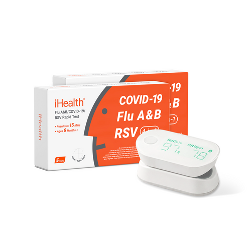 iHealth Labs 4-in-1 Family Pack (10 Tests) and Air Pulse Oximeters Bundle