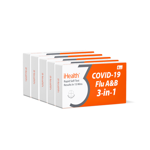 iHealth Labs iHealth Flu A&B/COVID-19 3-in-1 Rapid Test