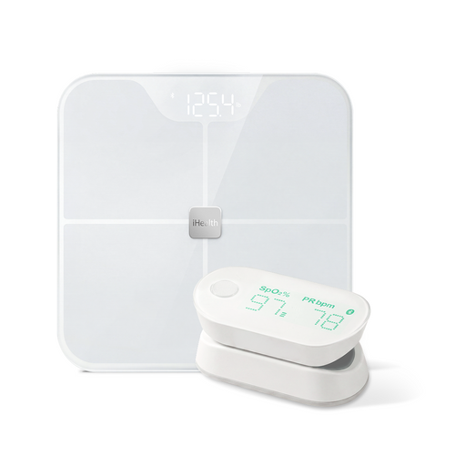 iHealth Labs Air Pulse Oximeters and Nexus Smart Scale Bundle