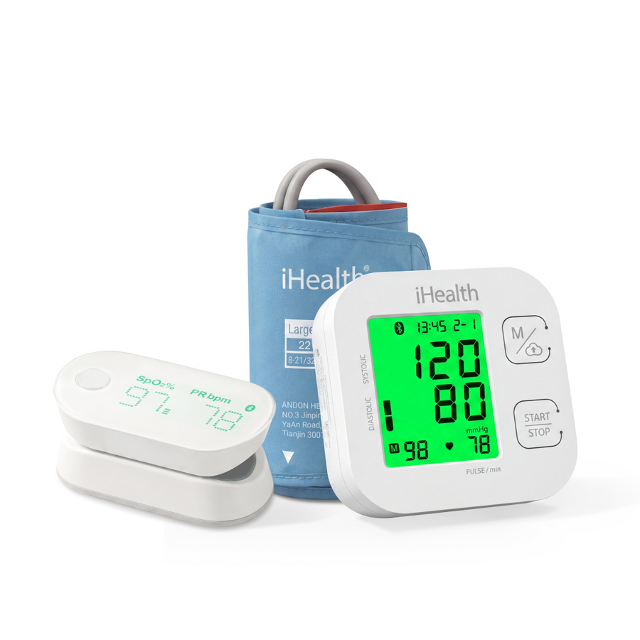 iHealth Labs Track Blood Pressure Monitor and Air Pulse Oximeters Bundle