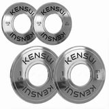Kensui Calibrated Chrome Microloading Plates (LBS), view 3