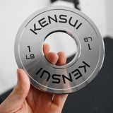 Kensui Calibrated Chrome Microloading Plates (LBS), view 4