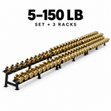 Kensui Calibrated Gold Dumbbells (LBS), view 3