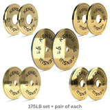 Kensui Calibrated Gold Weight Plates (LBS), view 6