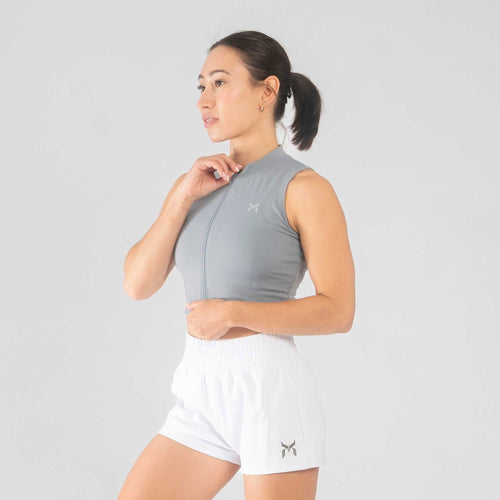 Kensui Cropped Zip Top