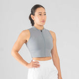 Kensui Cropped Zip Top, view 2