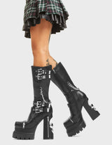 Lamoda Secrets Platform Calf Boots, view 4