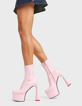 Lamoda Addicted Platform Ankle Boots, view 3