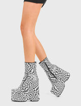 Lamoda Aftershock Chunky Platform Ankle Boots, view 3
