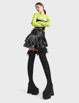Lamoda Another Level Platform Thigh High Boots, view 2