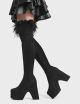Lamoda Another Level Platform Thigh High Boots, view 3