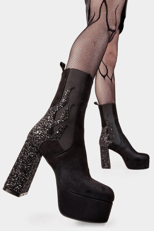 Lamoda Apparent Lies Platform Calf Boots